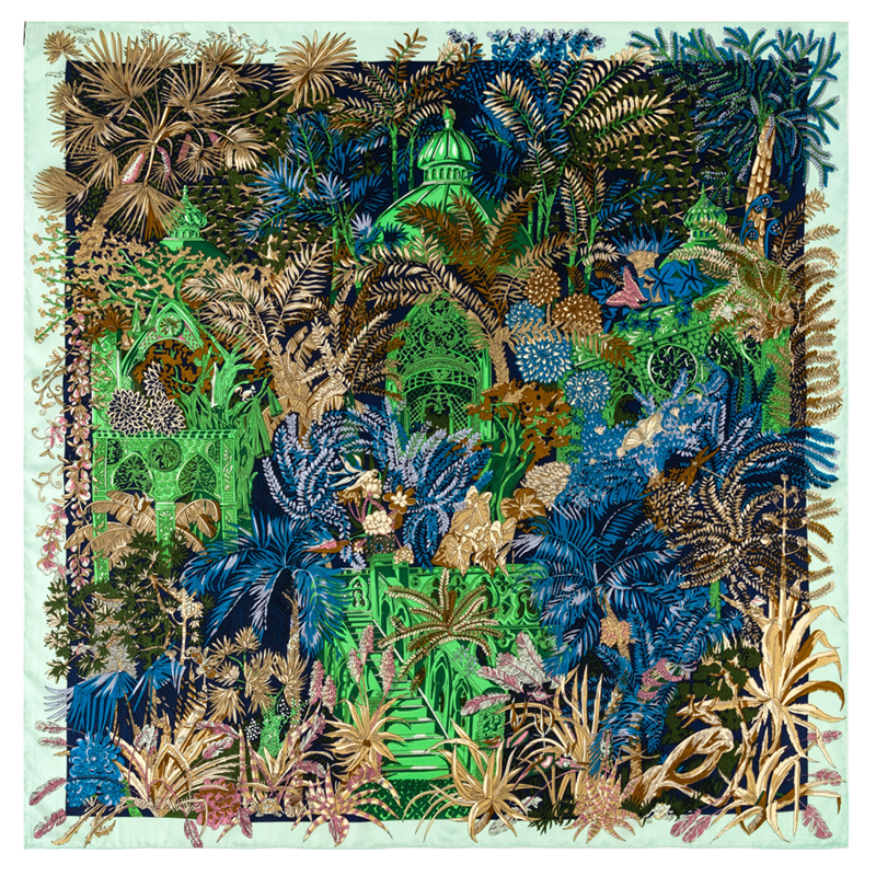 Silk Scarf Square - Manual Hand Rolled Twill Silk Scarf
