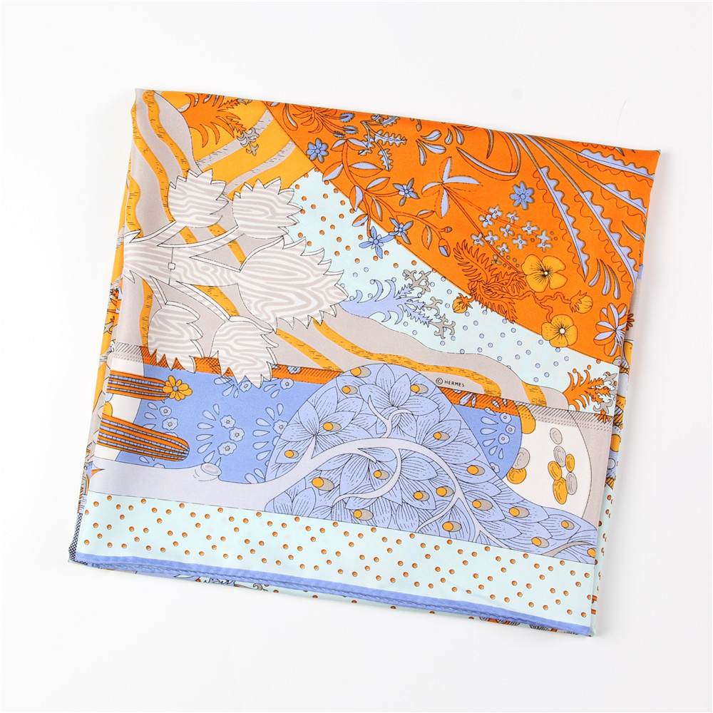 Manual Hand Rolled Twill Silk  - Silk Scarf Square recension och pris