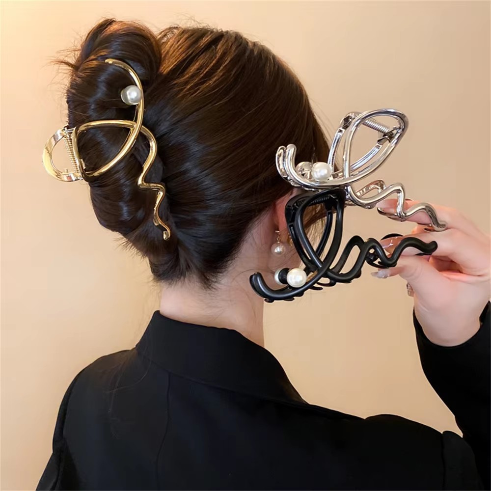 Big Wave Pearl Hair Pin Metal  - Women Accessories Sale recension och pris