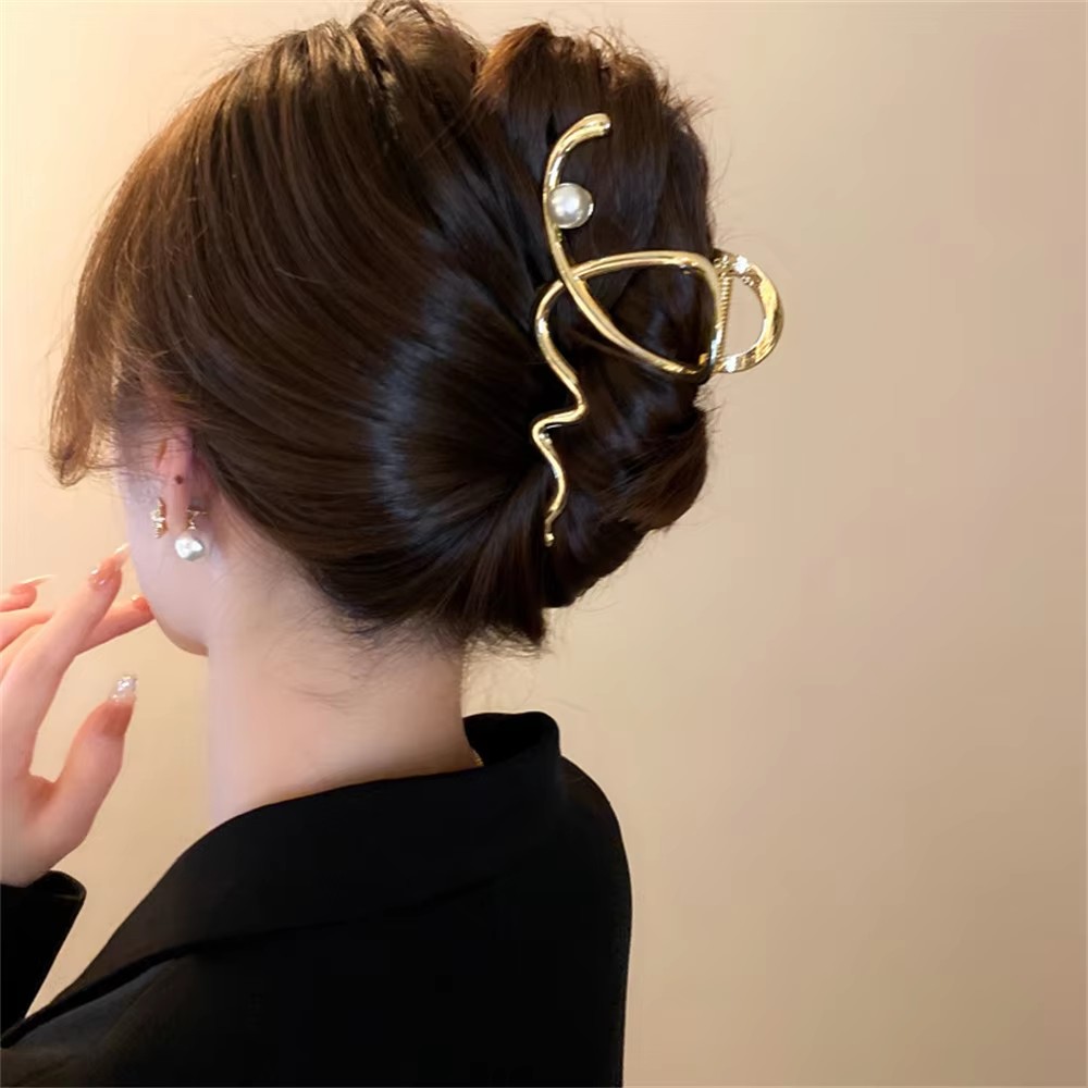 Big Wave Pearl Hair Pin Metal  - Women Accessories Sale recension och pris