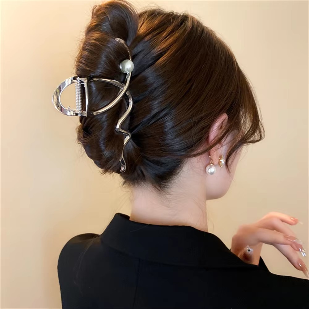 Big Wave Pearl Hair Pin Metal  - Women Accessories Sale recension och pris