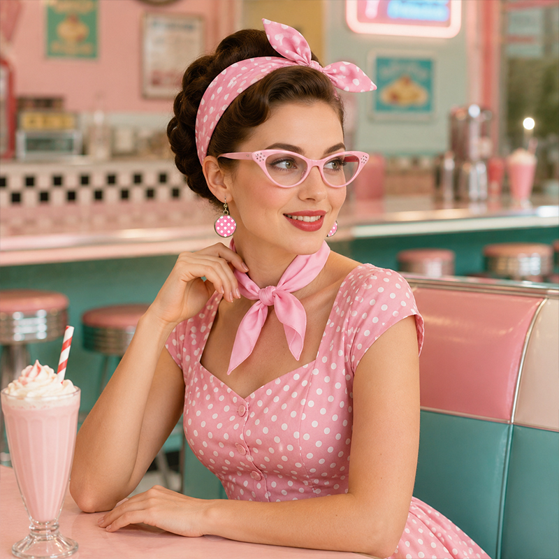 Women 1950S Rockabilly Costume - Women'S Accessories In The 1950S recension och pris